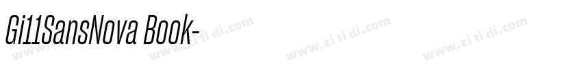 Gi11SansNova Book字体转换 Gi11SansNova Book字体转换